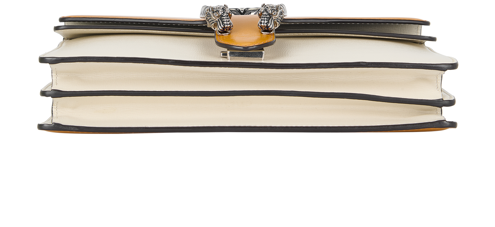 Small Dionysus, &pound;1,200, Handbags, Black/Cream/Yellow, Leather, Top view